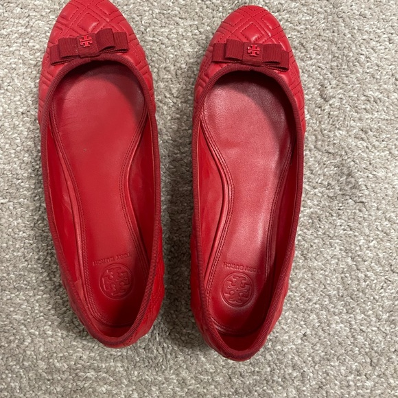 Red Tory Burch Ballet flats - Picture 2 of 4